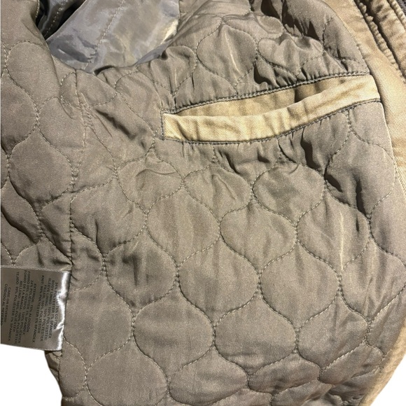 Levi's jacket, khaki-colored twill utility trucker jacket with patches. Size M - Picture 7 of 9